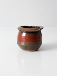 vintage handmade studio pottery vessel