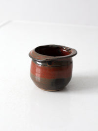 vintage handmade studio pottery vessel