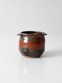 vintage handmade studio pottery vessel