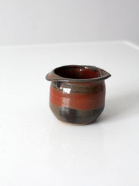 vintage handmade studio pottery vessel
