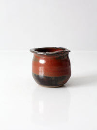 vintage handmade studio pottery vessel