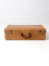 vintage striped suitcase luggage