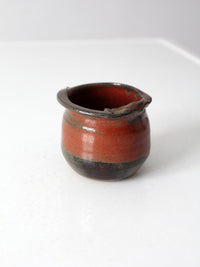 vintage handmade studio pottery vessel