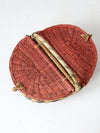 vintage watermelon picnic basket