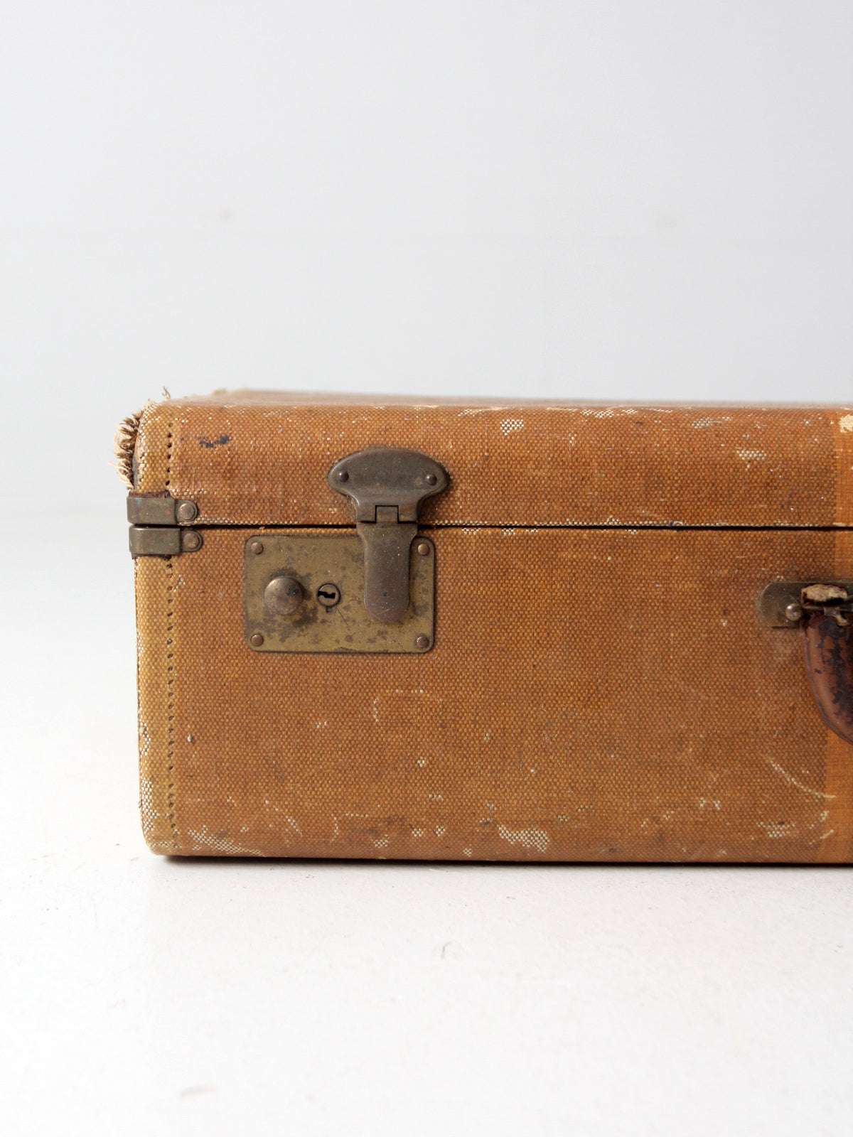 vintage striped suitcase luggage