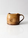 vintage freeform studio pottery mug