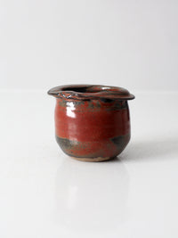 vintage handmade studio pottery vessel