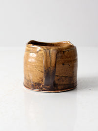 vintage freeform studio pottery mug