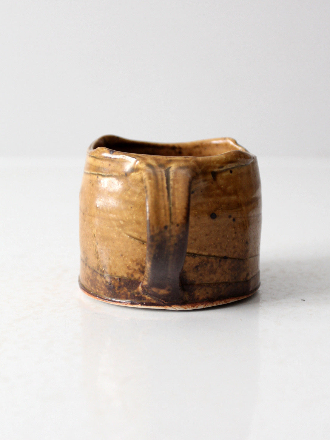vintage freeform studio pottery mug