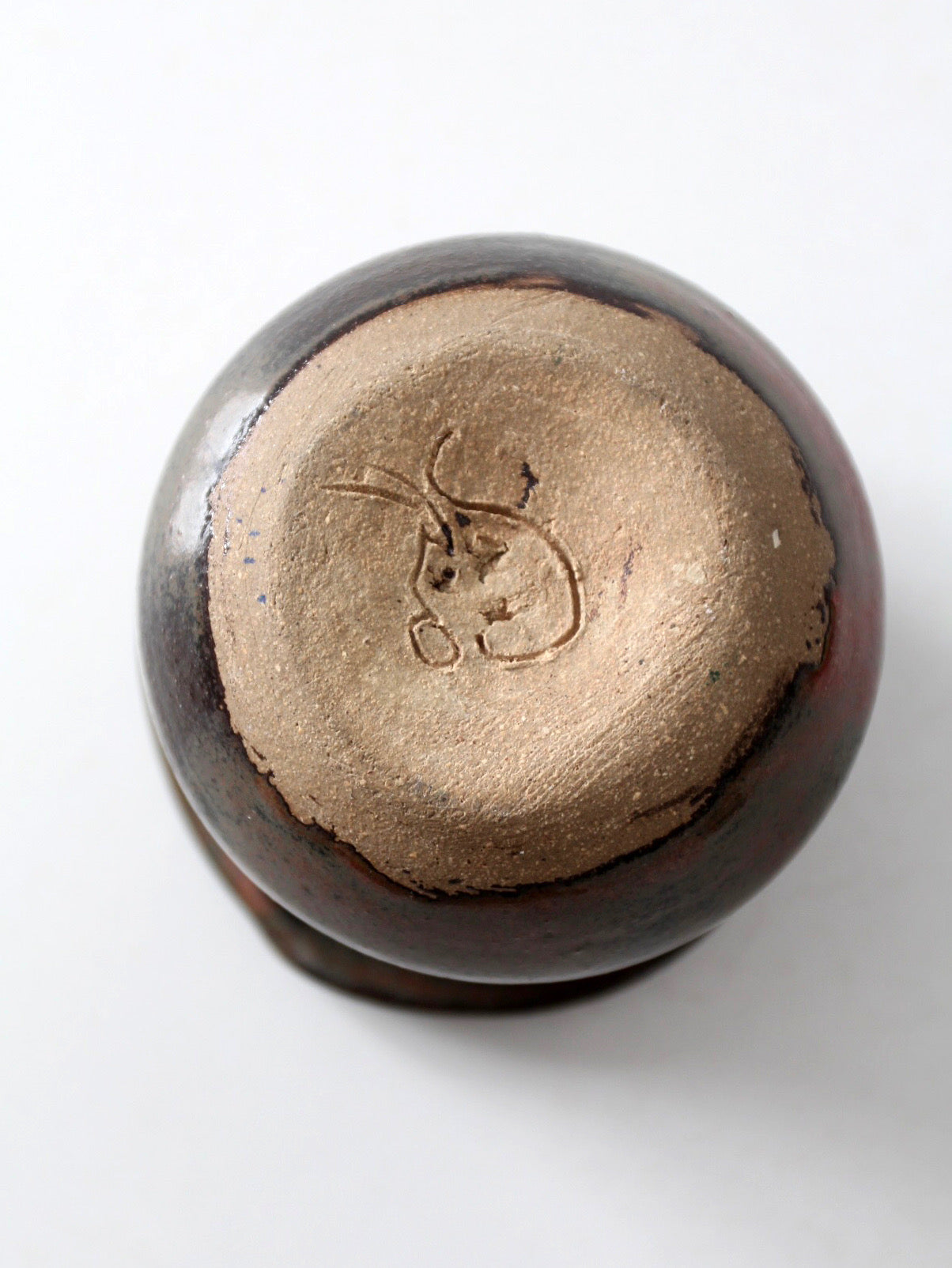 vintage handmade studio pottery vessel