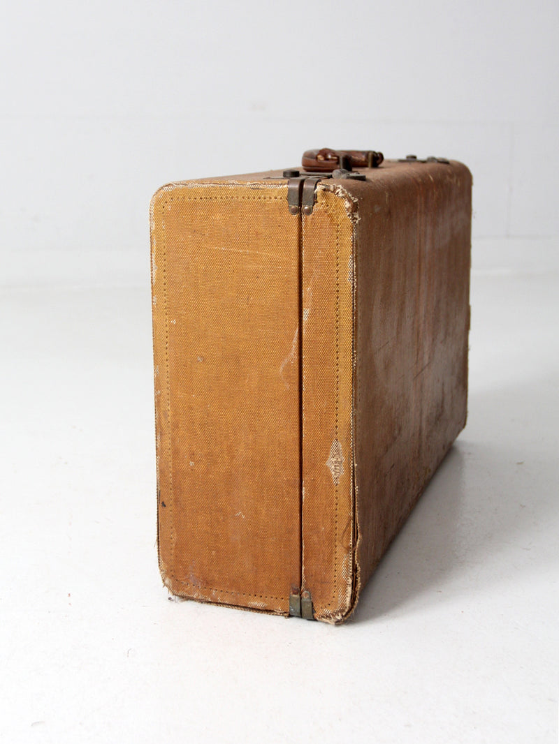 vintage striped suitcase luggage