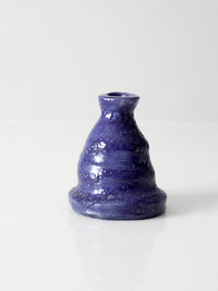 vintage handmade studio pottery vase