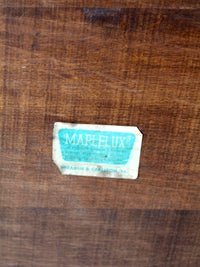 pair of mid-century colonial revival maple benches by Sprague & Carleton