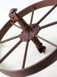 antique iron wheel