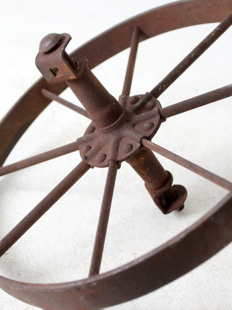 antique iron wheel