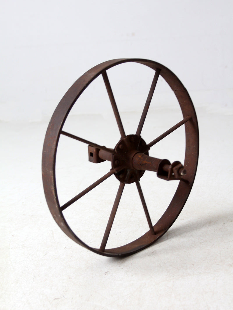 antique iron wheel
