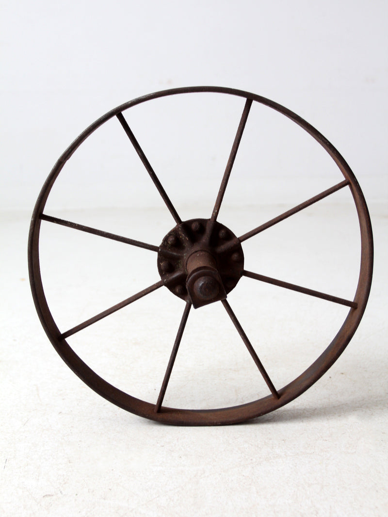 antique iron wheel