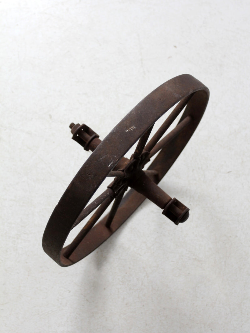 antique iron wheel