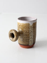 vintage handmade studio pottery mug