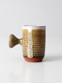 vintage handmade studio pottery mug