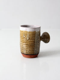 vintage handmade studio pottery mug