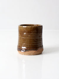 vintage handmade studio pottery cup