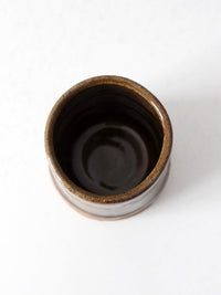 vintage handmade studio pottery cup