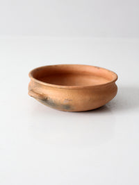 antique terra cotta bowl with loop handles