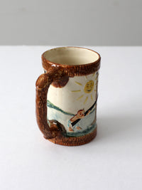 vintage Paul Webb "Target Practice" Imperial Porcelain Corp mug