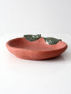 vintage ceramic pumpkin tray