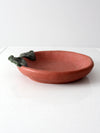 vintage ceramic pumpkin tray