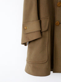 1940s Max Wax military officer wool coat