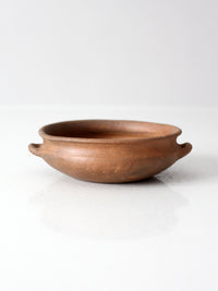 antique terra cotta folk pottery bowl