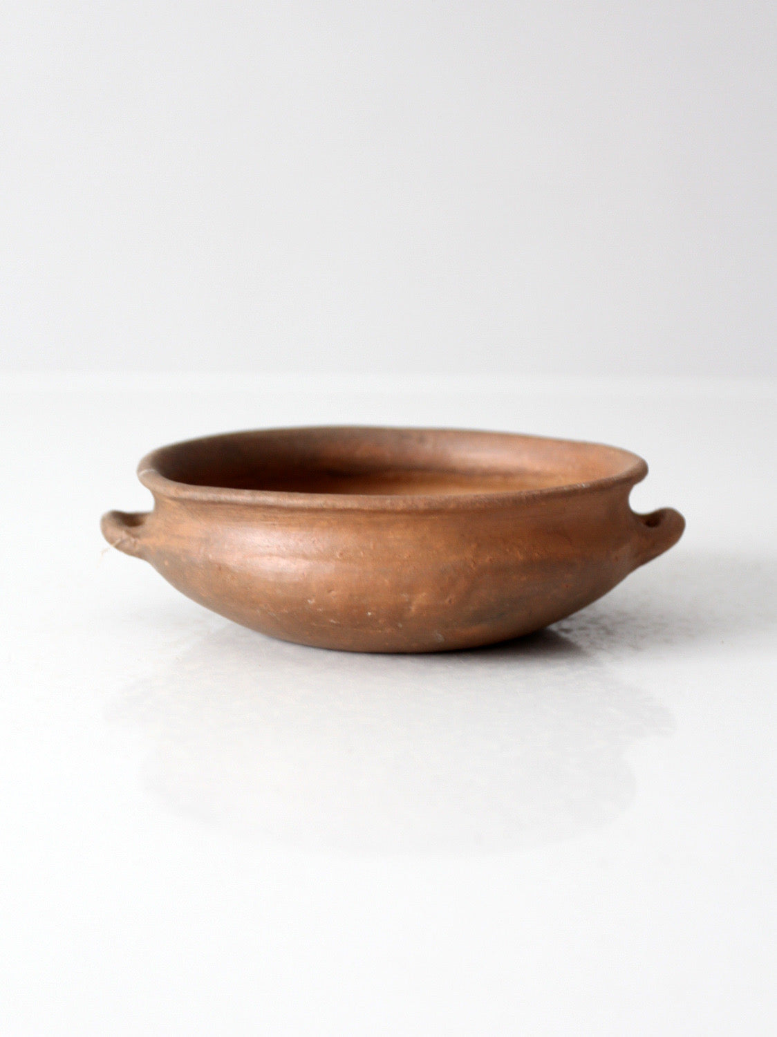 antique terra cotta folk pottery bowl