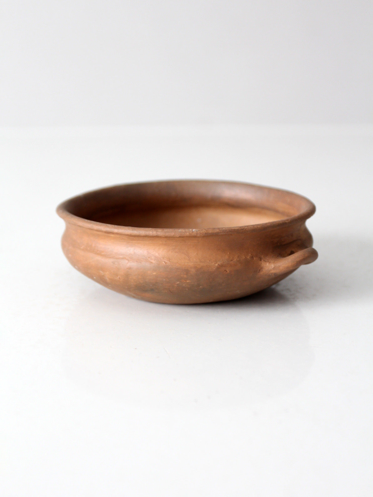 antique terra cotta folk pottery bowl