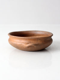 antique terra cotta folk pottery bowl
