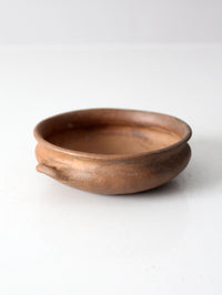 antique terra cotta folk pottery bowl