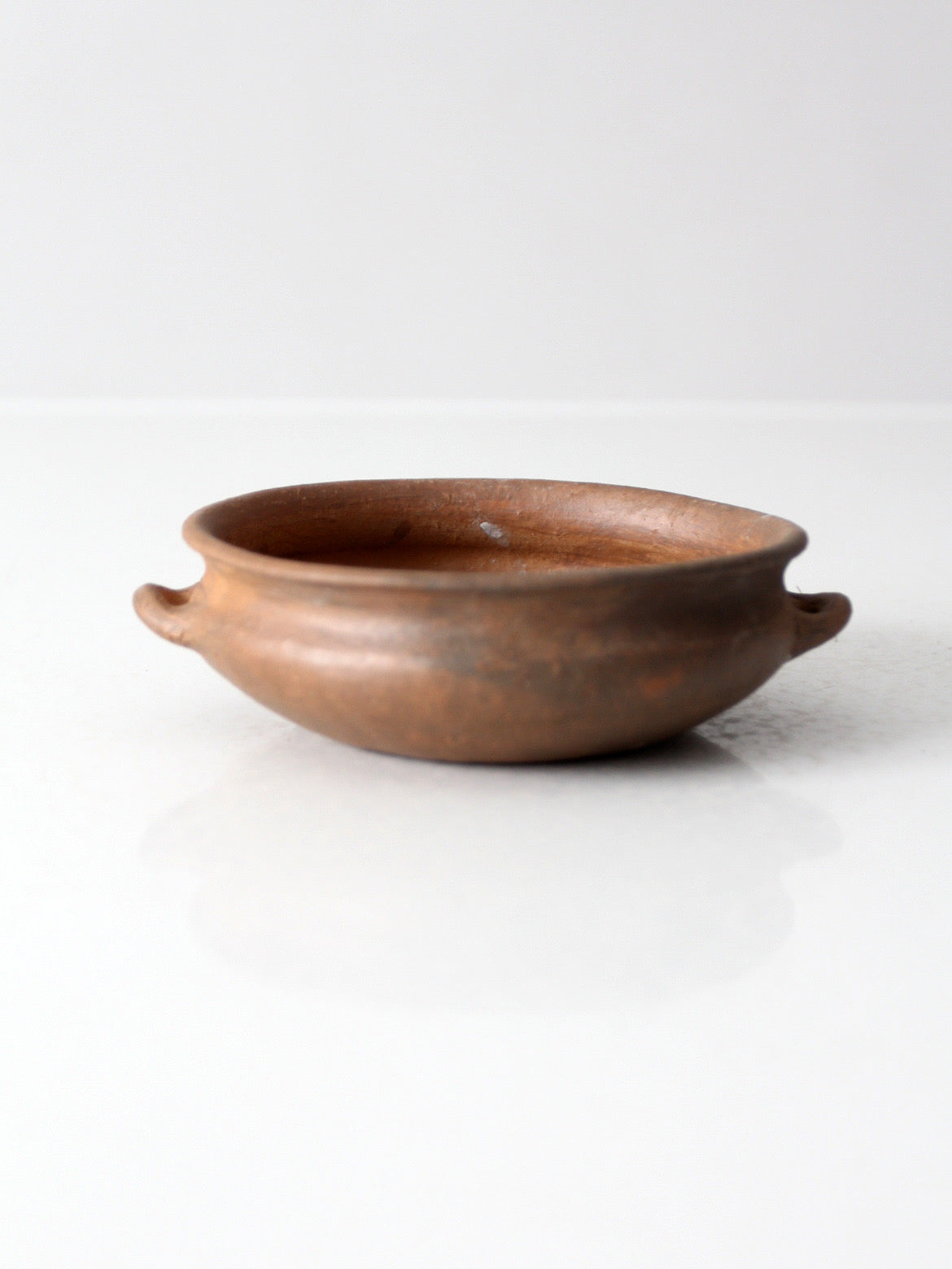 antique terra cotta folk pottery bowl
