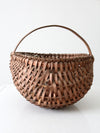 vintage gathering buttocks basket