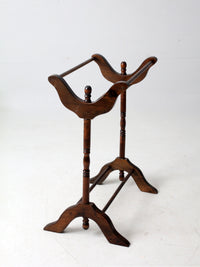 antique Victorian wooden blanket stand