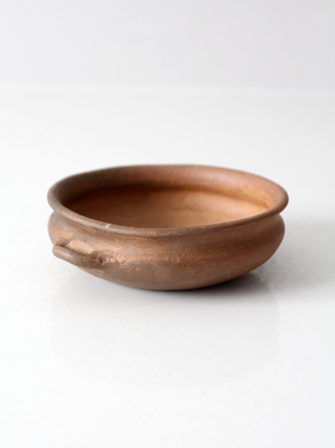 antique terra cotta folk pottery bowl