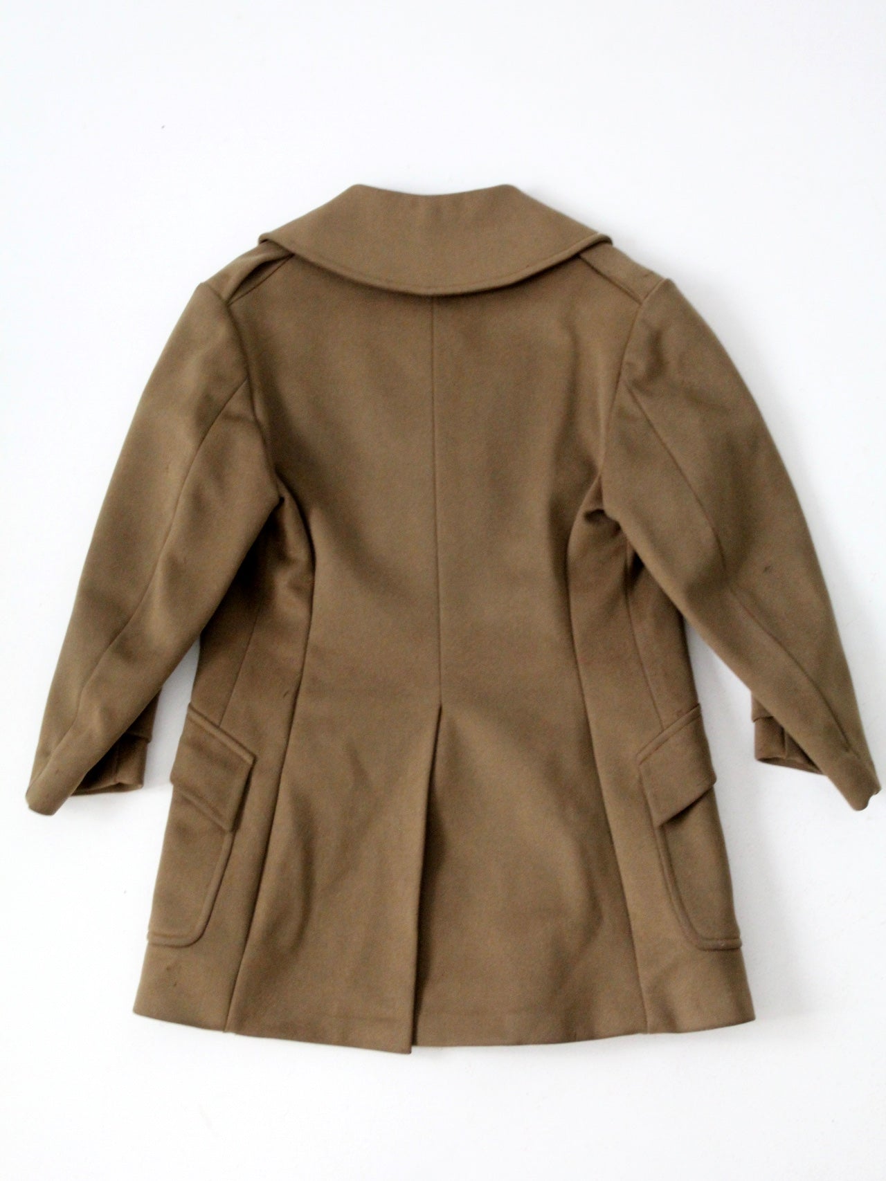 1940s Max Wax military officer wool coat
