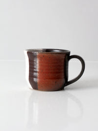 vintage handmade studio pottery mug