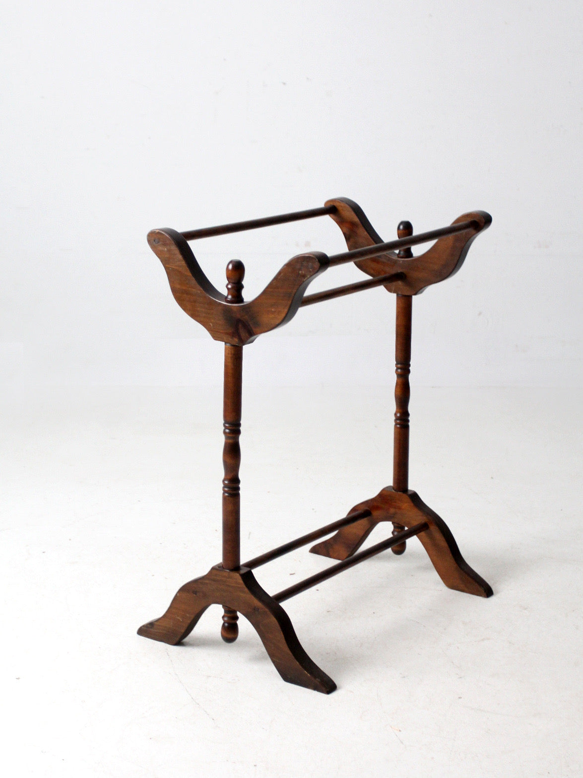 antique Victorian wooden blanket stand