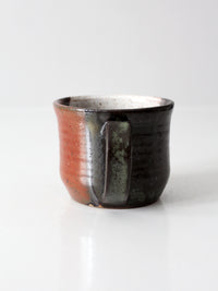 vintage handmade studio pottery mug