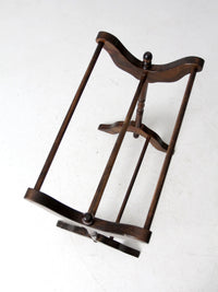 antique Victorian wooden blanket stand