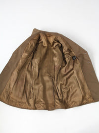 1940s Max Wax military officer wool coat