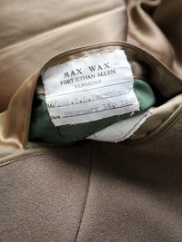 1940s Max Wax military officer wool coat