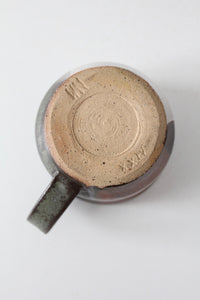 vintage handmade studio pottery mug