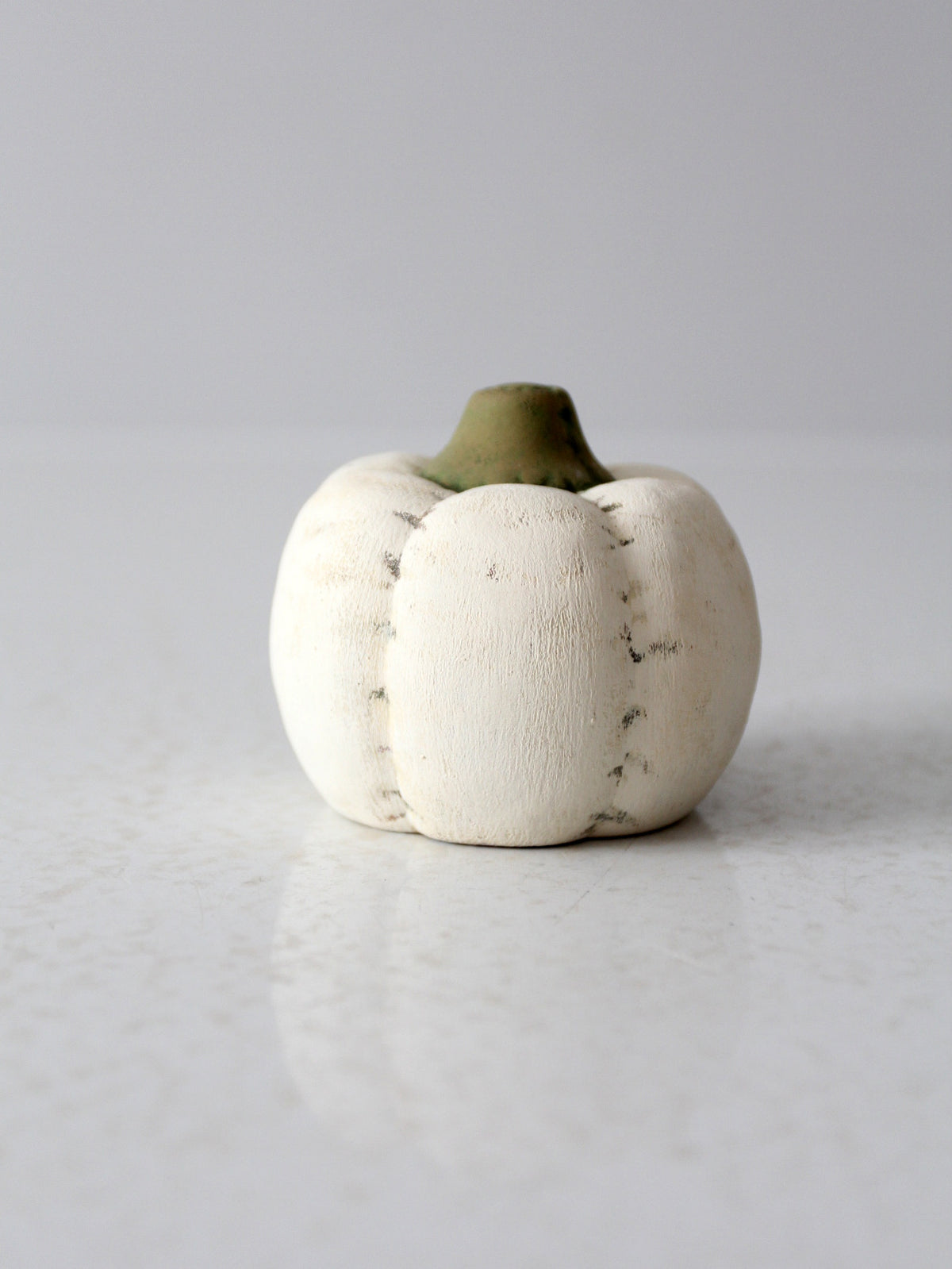 vintage white ceramic pumpkin